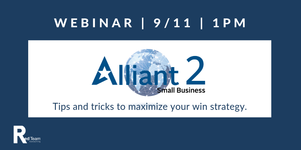 What Can We Expect From Alliant 2 SB? - Red Team Consulting