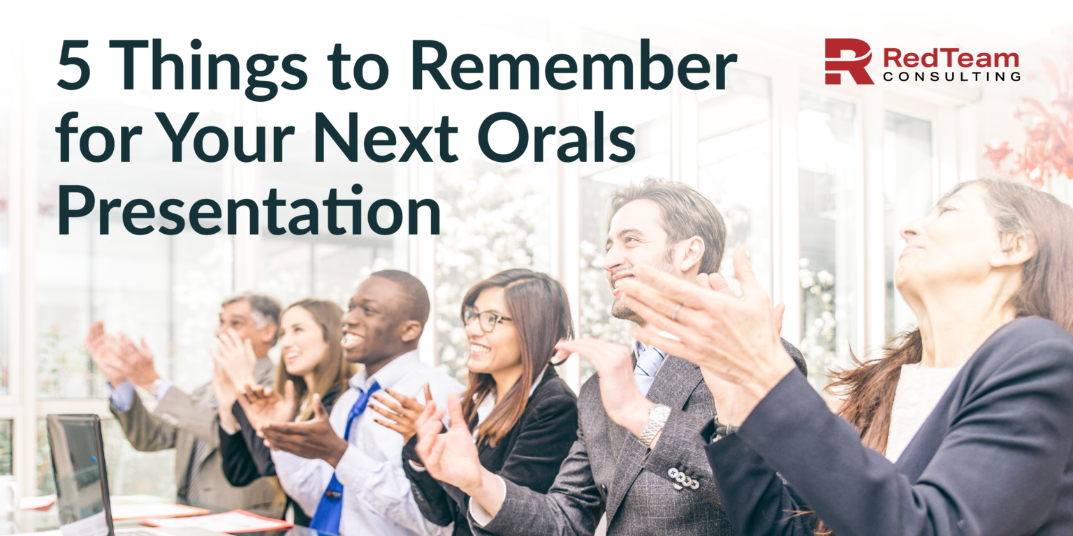 5 Things to Remember for Your Next Orals Presentation