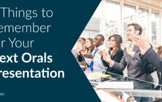 5 Things to Remember for Your Next Orals Presentation